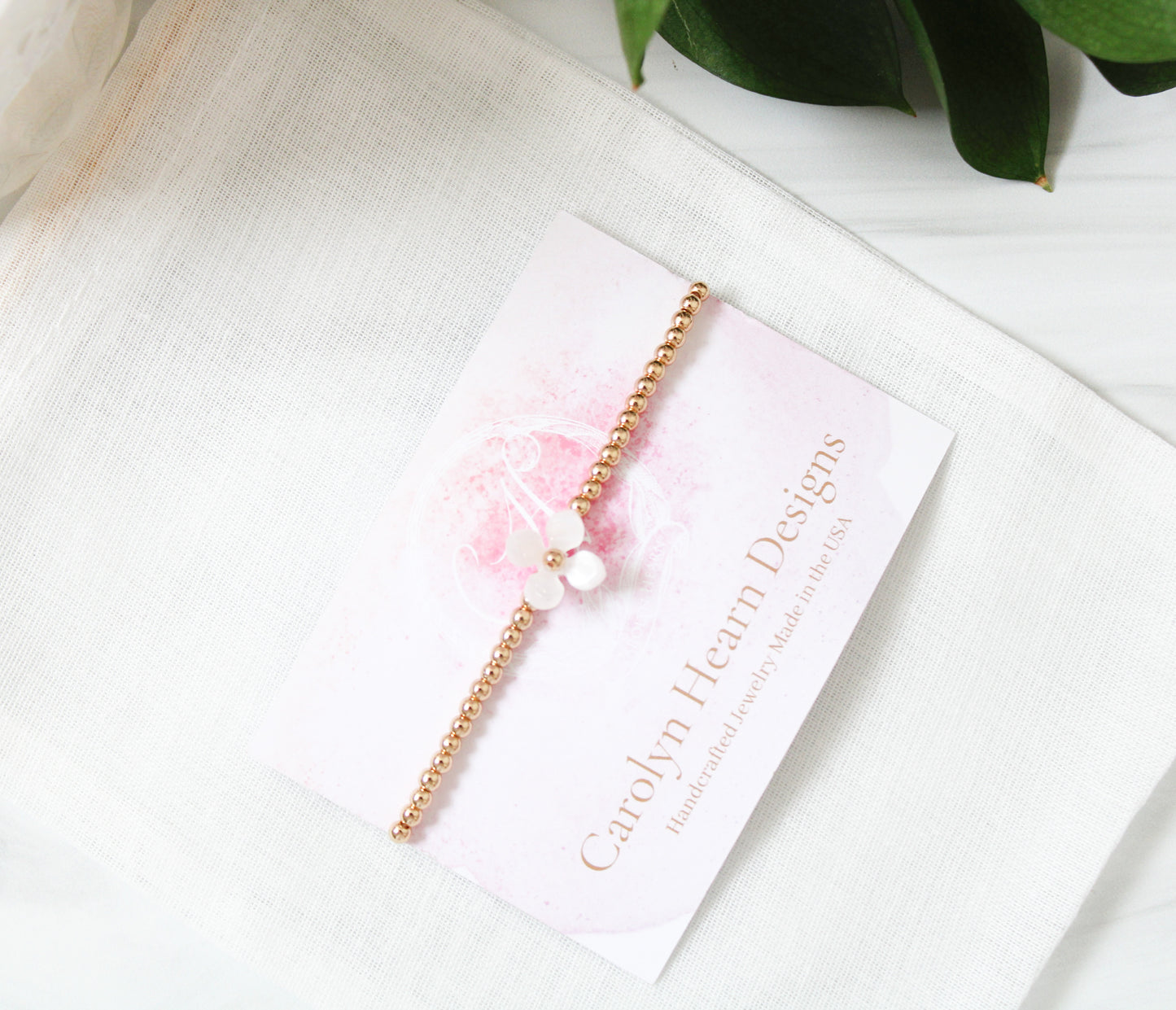 Blossom Beaded Flower Bracelet