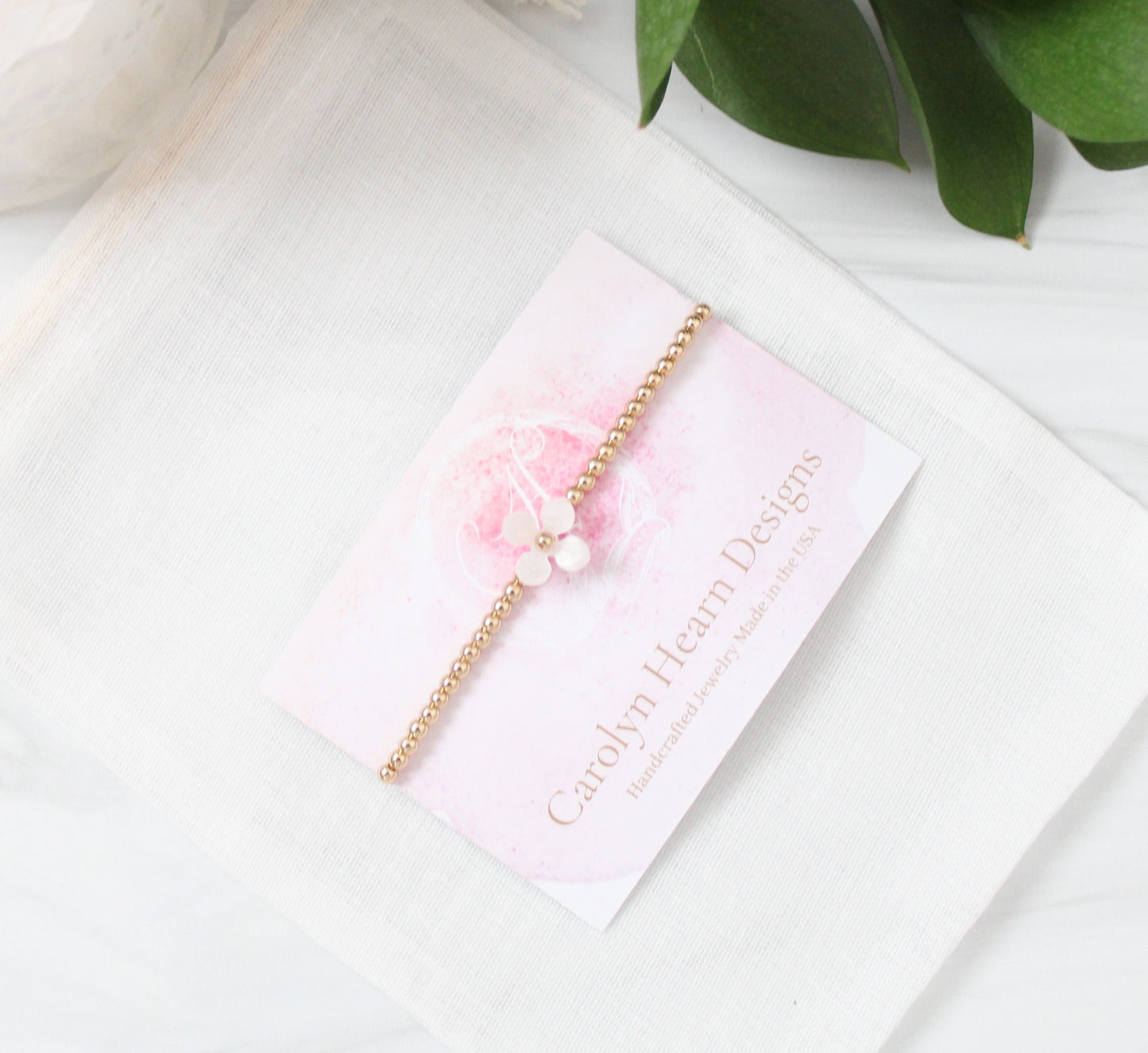 Blossom Beaded Flower Bracelet