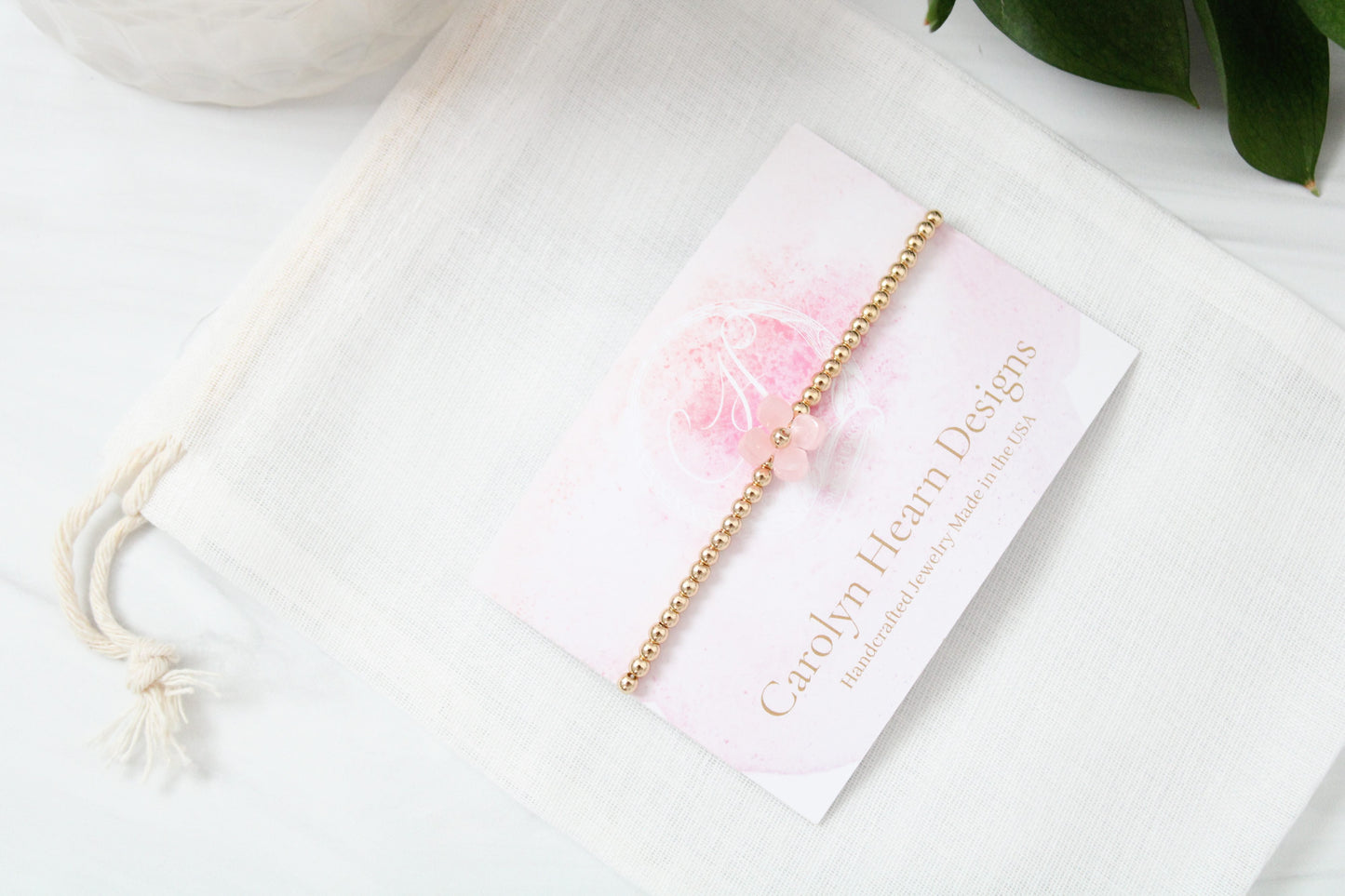Renew Beaded Flower Bracelet
