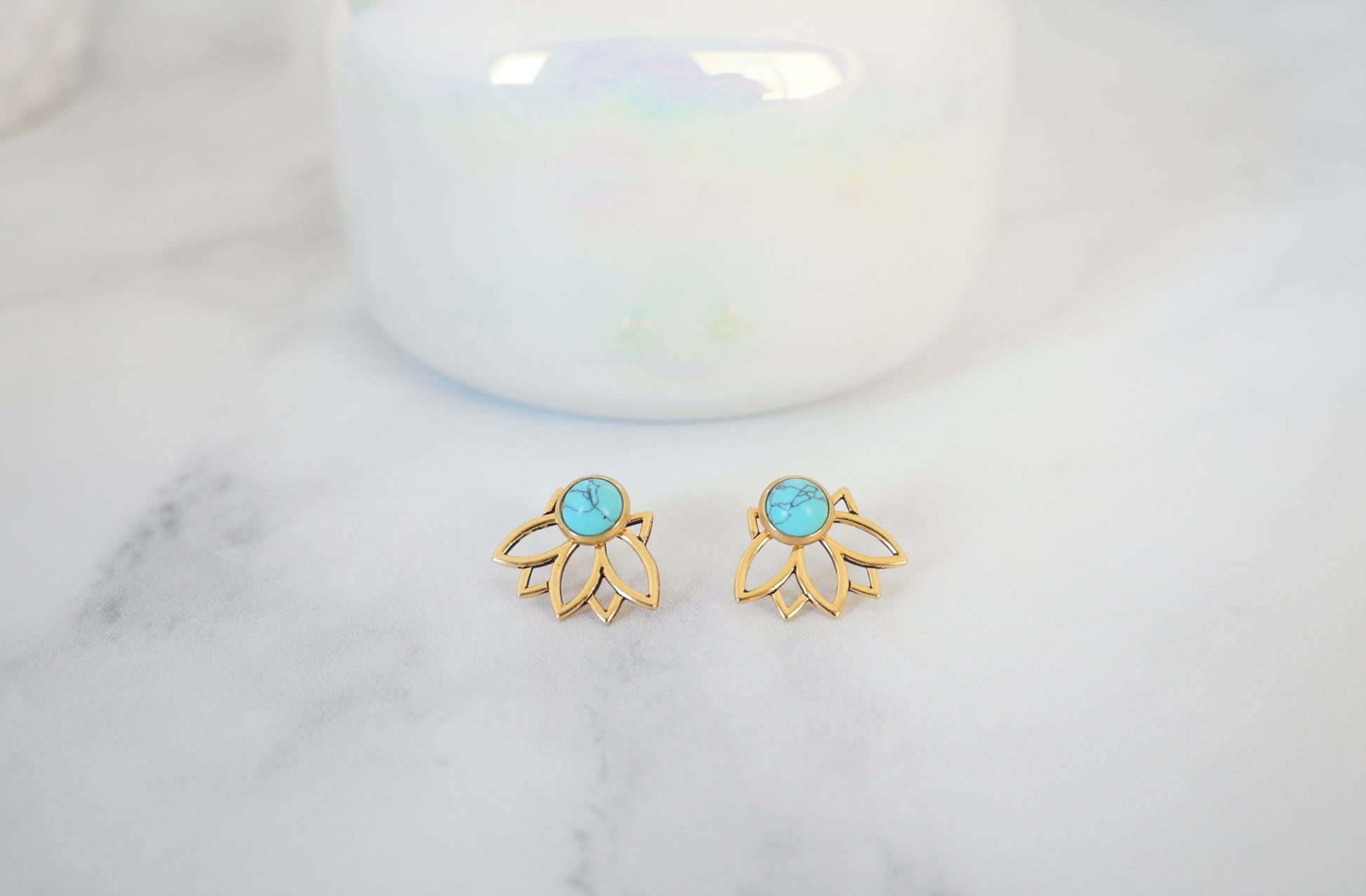 3-in-1 Lotus Ear Jackets - Carolyn Hearn Designs