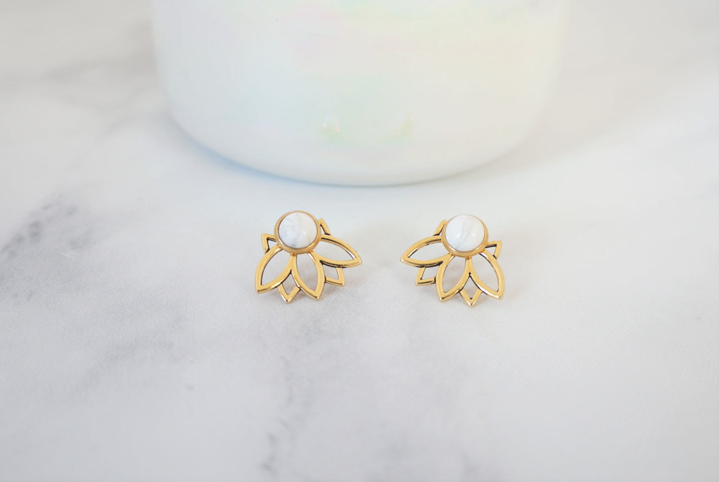 3-in-1 Lotus Ear Jackets - Carolyn Hearn Designs
