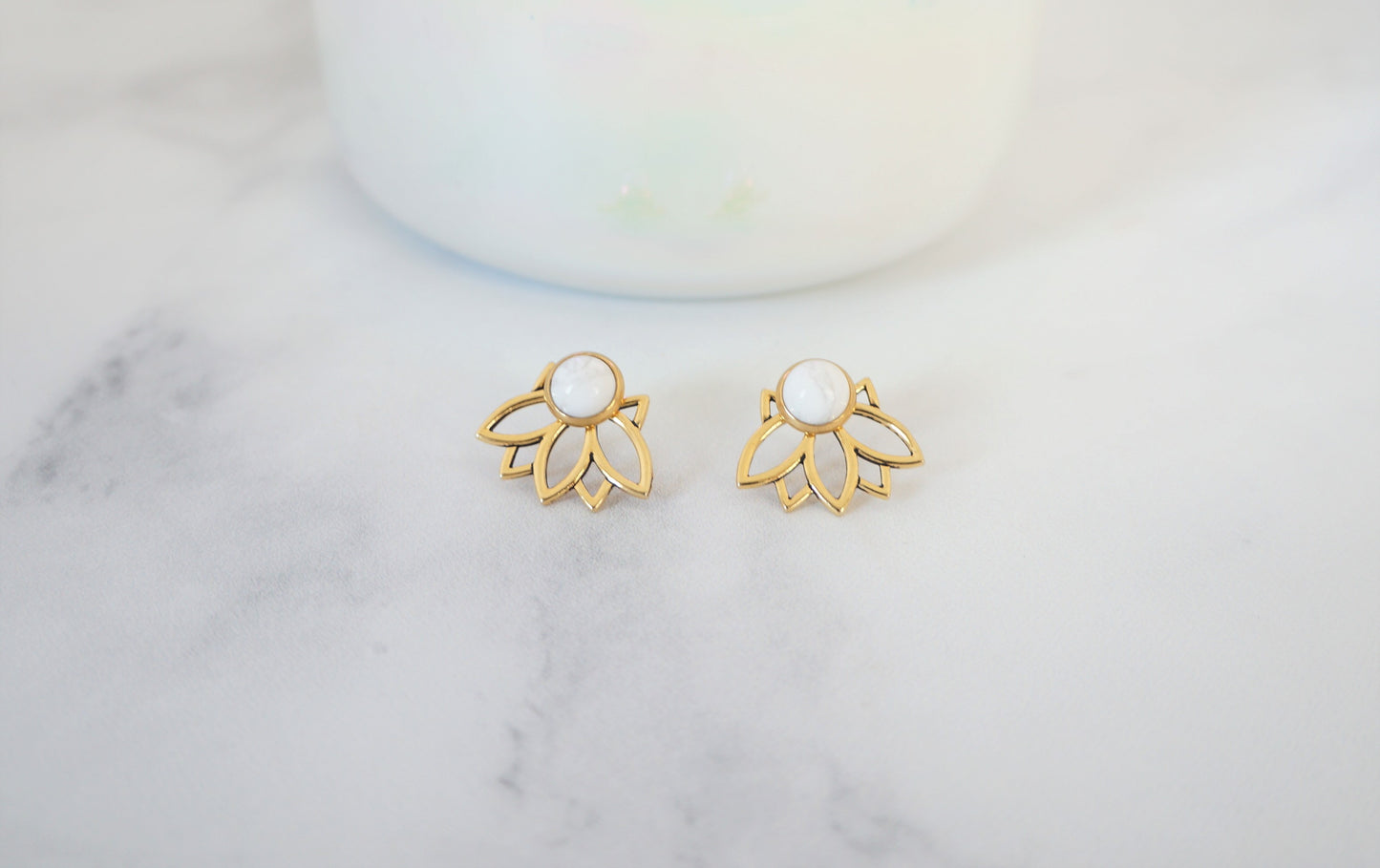 3-in-1 Lotus Ear Jackets - Carolyn Hearn Designs
