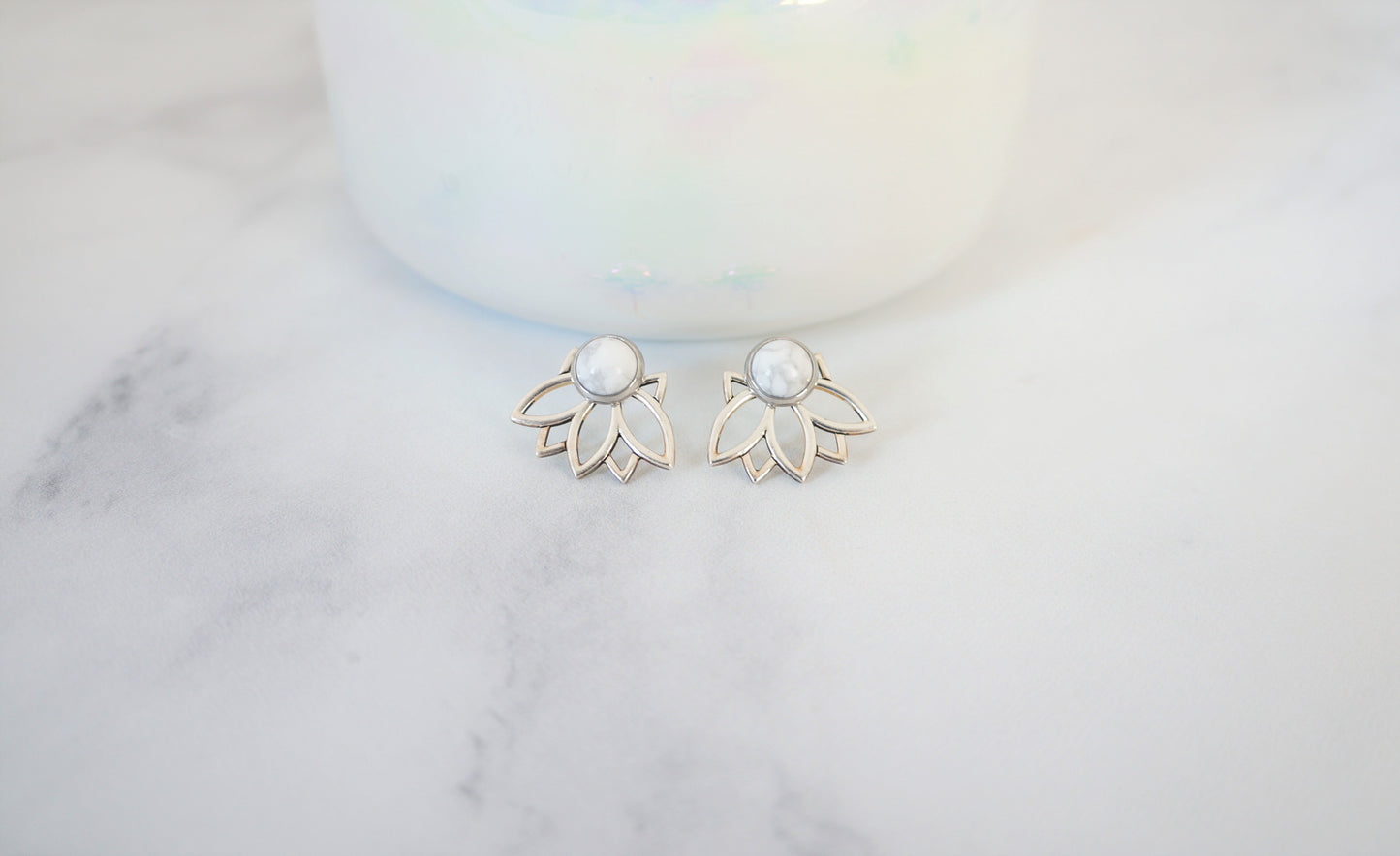 3-in-1 Lotus Ear Jackets - Carolyn Hearn Designs