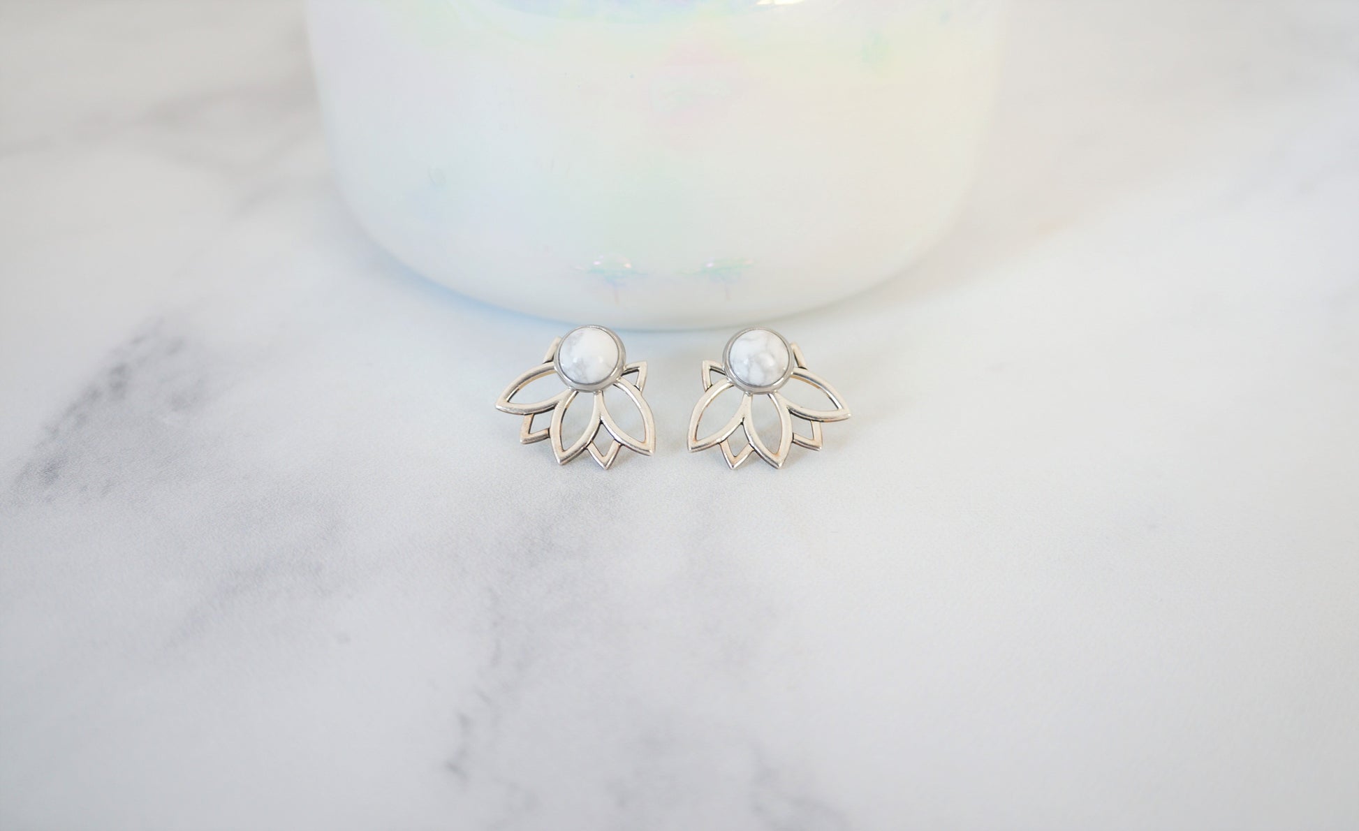3-in-1 Lotus Ear Jackets - Carolyn Hearn Designs