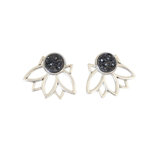 3-in-1 Lotus Ear Jackets - Carolyn Hearn Designs