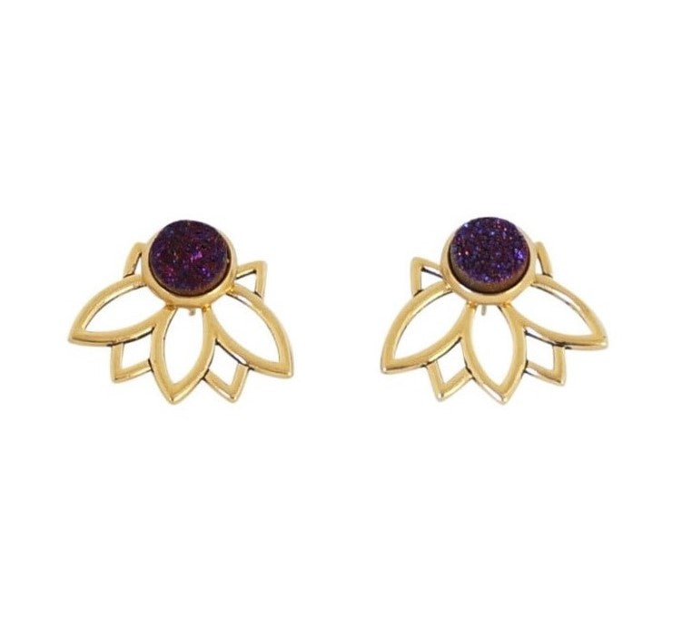 3-in-1 Lotus Ear Jackets - Carolyn Hearn Designs