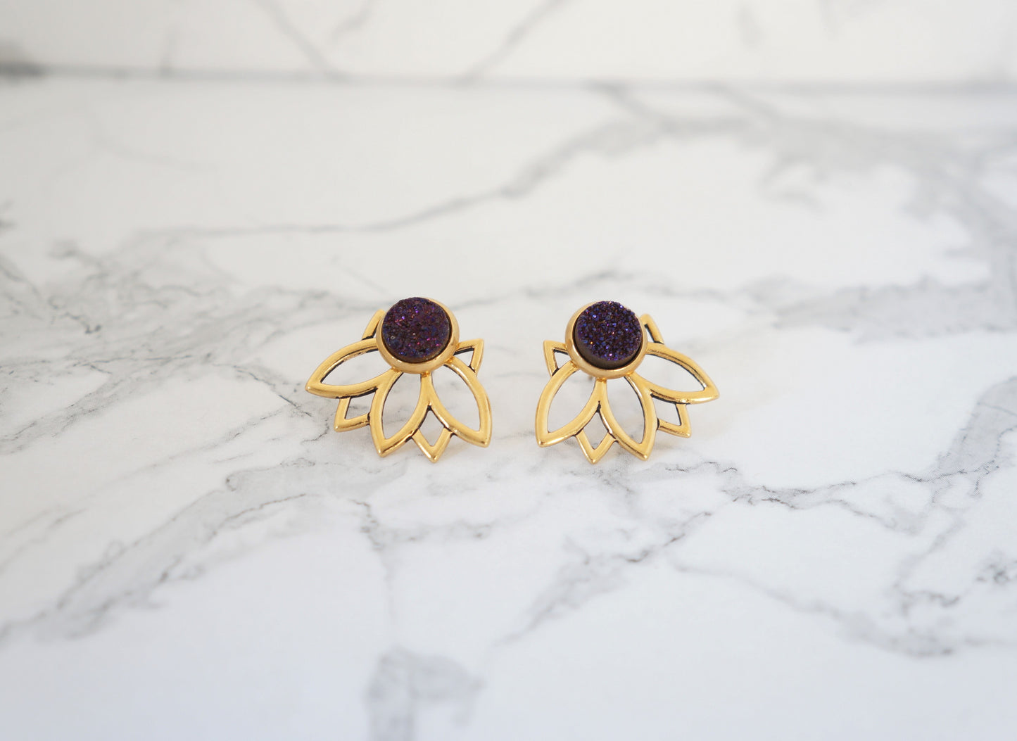 3-in-1 Lotus Ear Jackets - Carolyn Hearn Designs