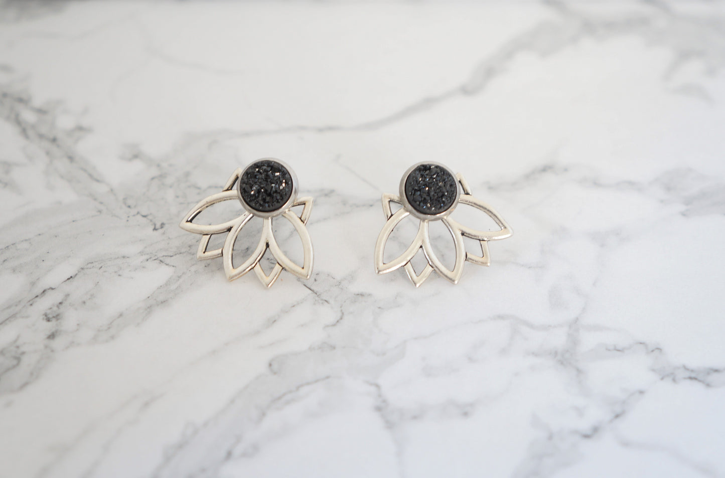 3-in-1 Lotus Ear Jackets - Carolyn Hearn Designs