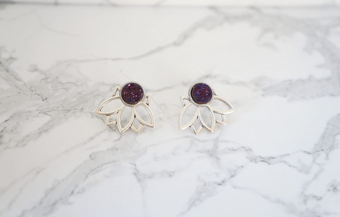 3-in-1 Lotus Ear Jackets - Carolyn Hearn Designs