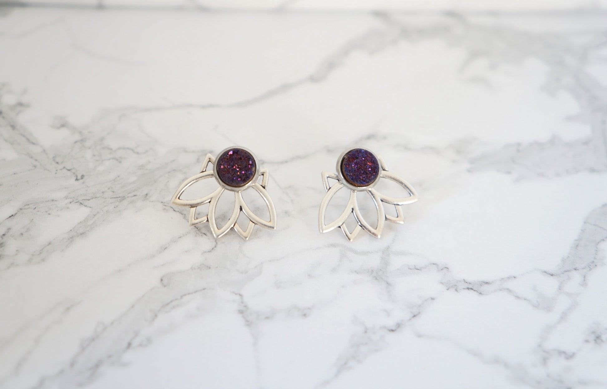 3-in-1 Lotus Ear Jackets - Carolyn Hearn Designs