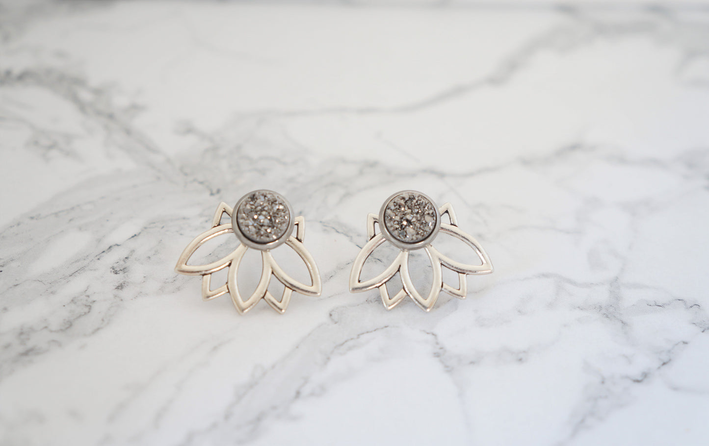 3-in-1 Lotus Ear Jackets - Carolyn Hearn Designs