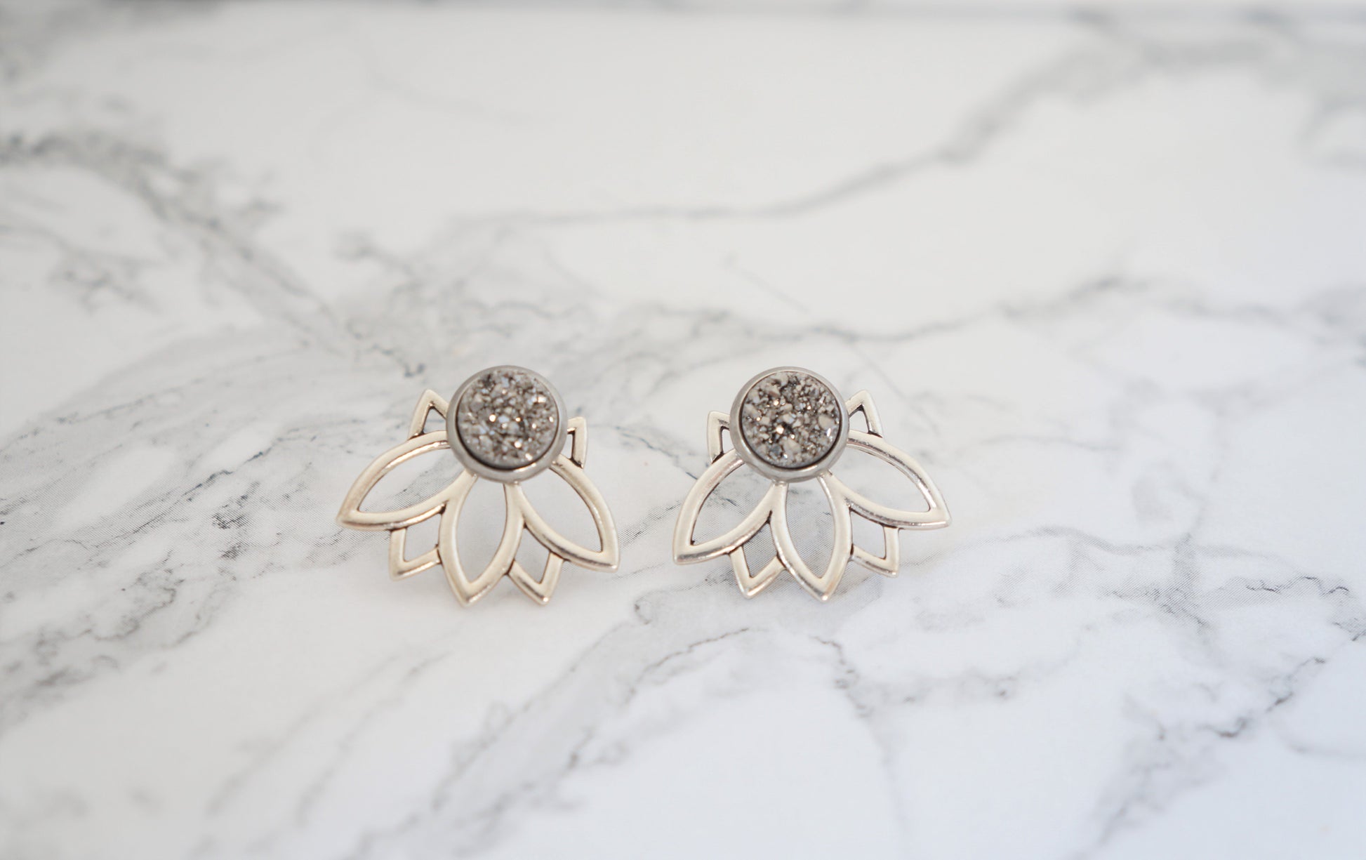 3-in-1 Lotus Ear Jackets - Carolyn Hearn Designs