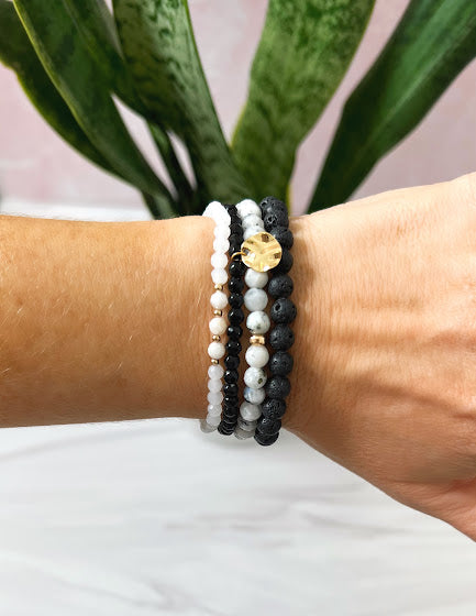Essential Oil Intention Bracelet Stack