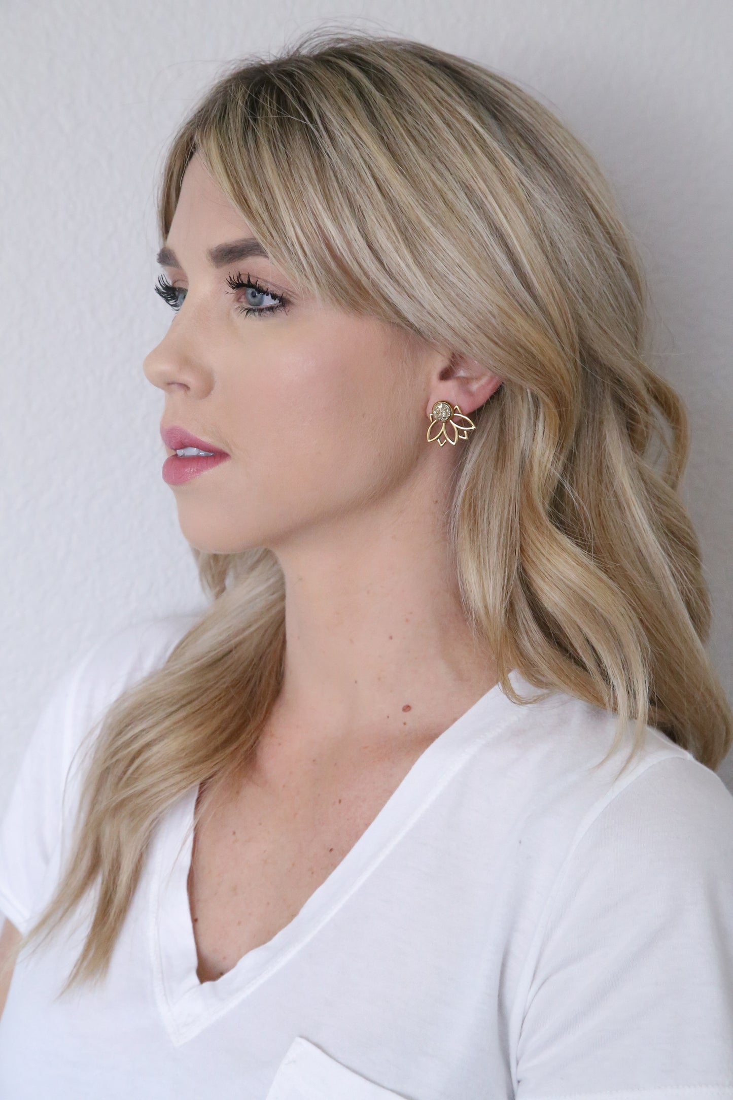 3-in-1 Lotus Ear Jackets - Carolyn Hearn Designs