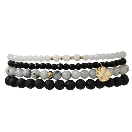 Essential Oil Intention Bracelet Stack