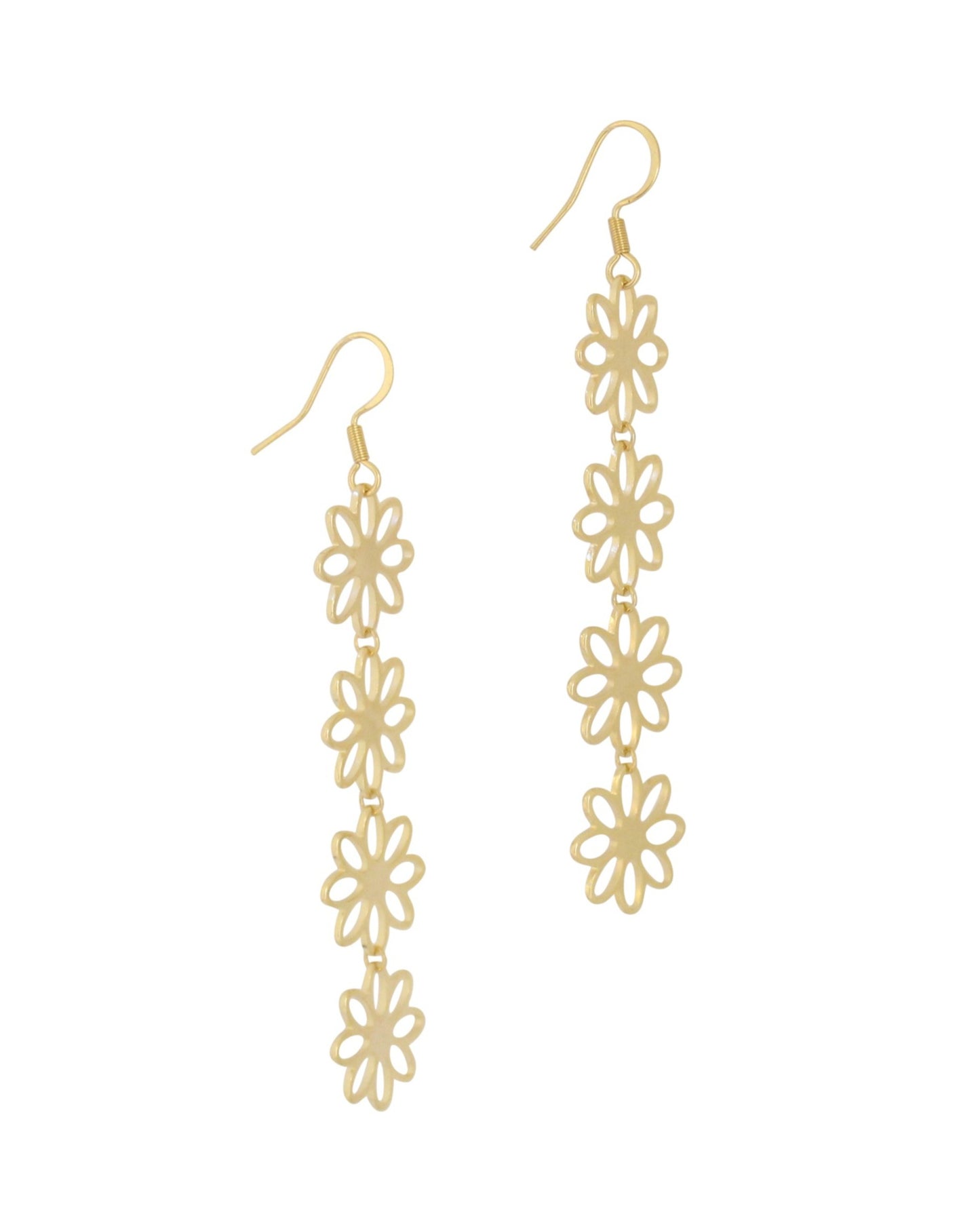 Bloom Flower Dangle Earrings