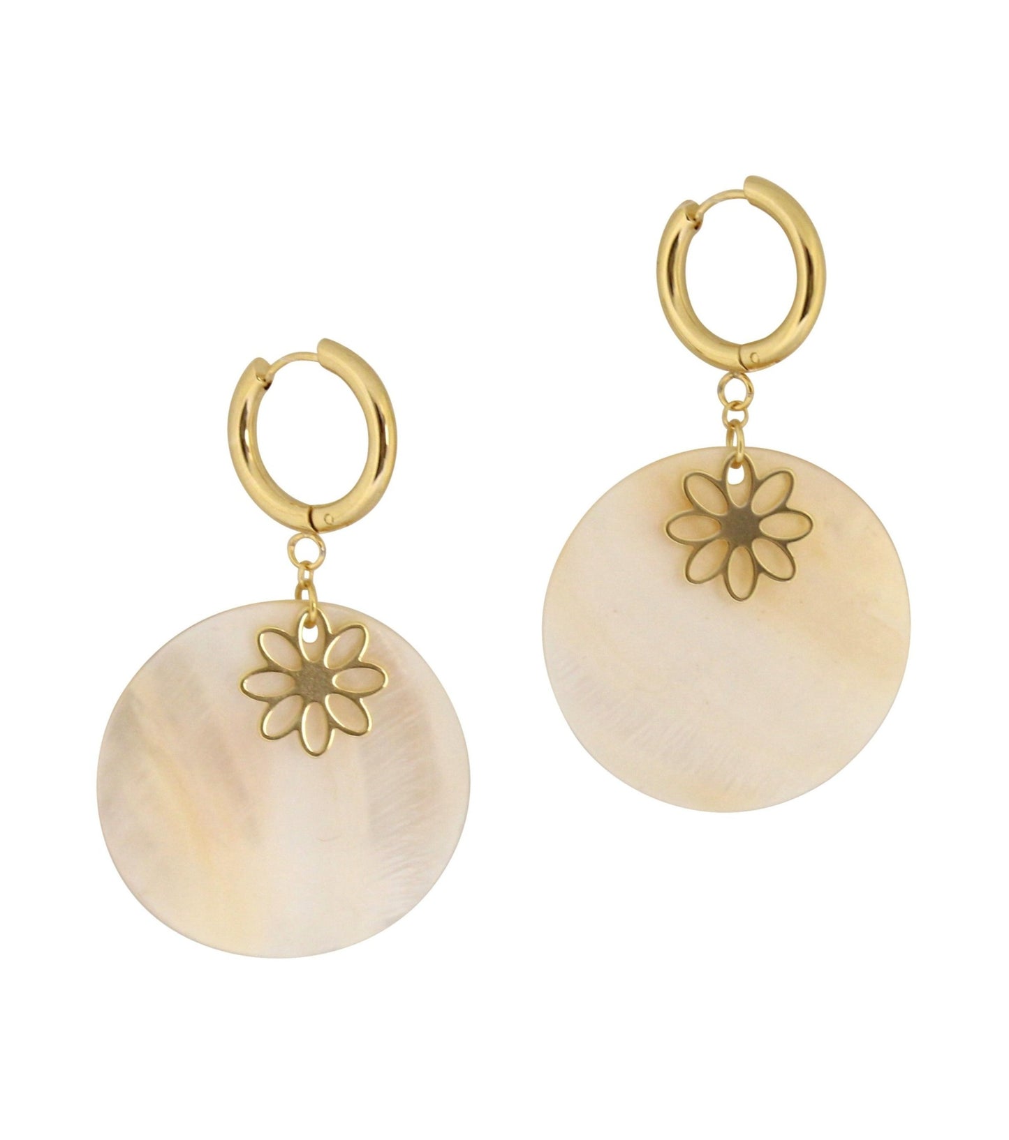Joy Huggie Shell Earrings