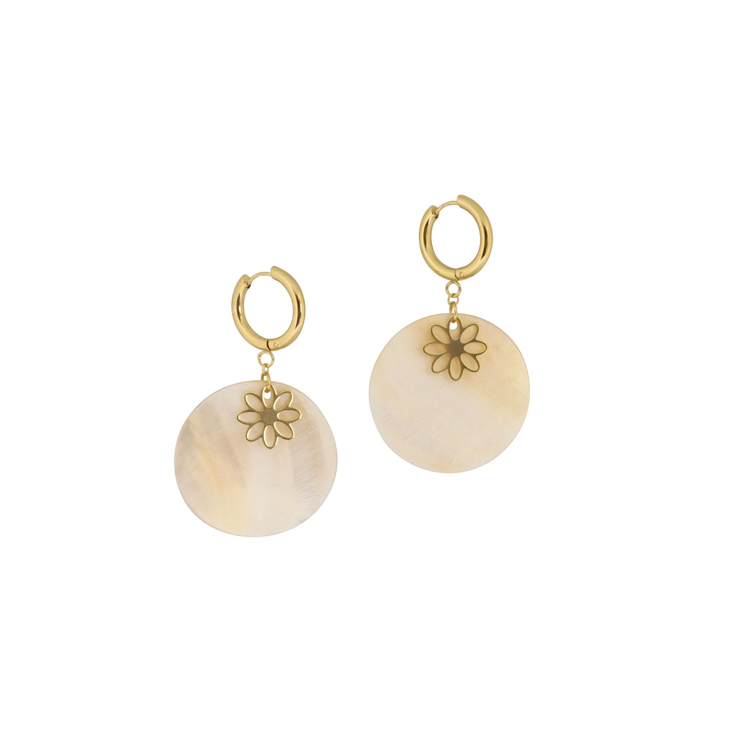 Joy Huggie Shell Earrings