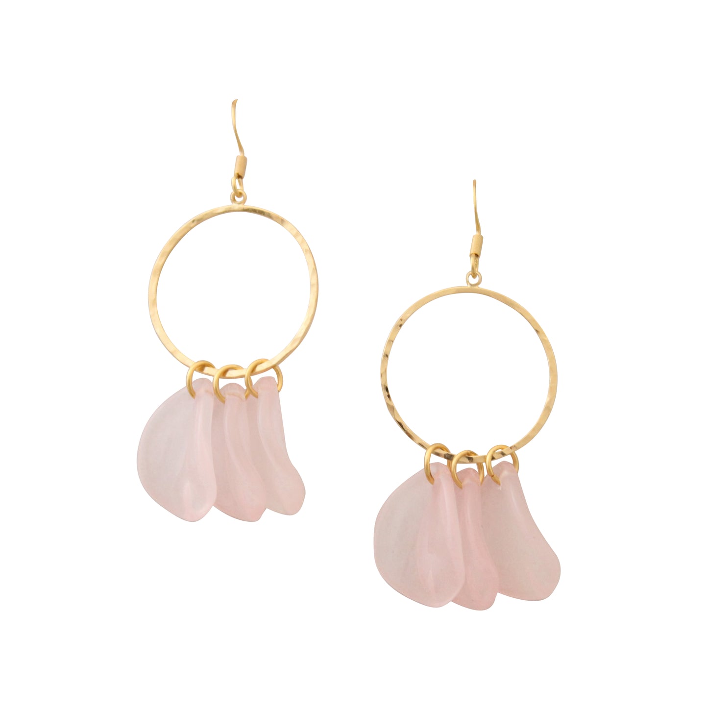 Blush Hoop Earrings