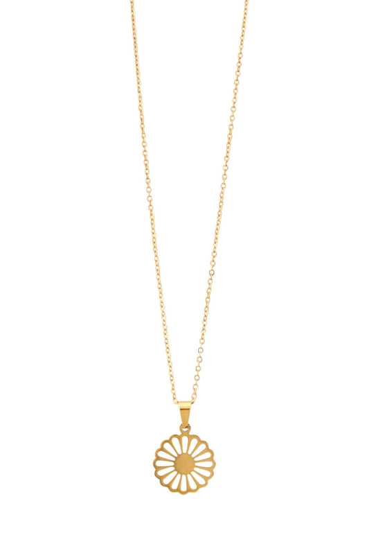 Blossom Flower Necklace in Gold