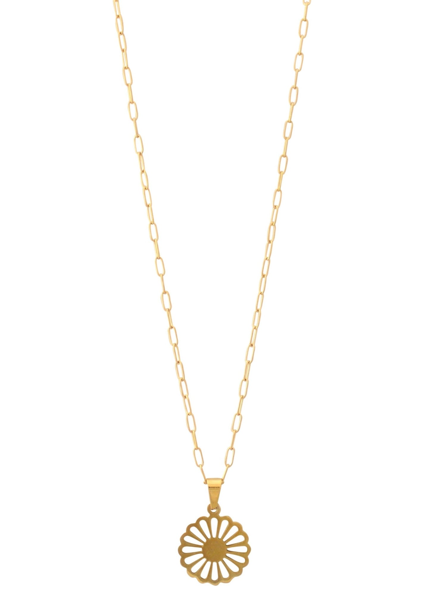 Blush Flower Necklace in Gold