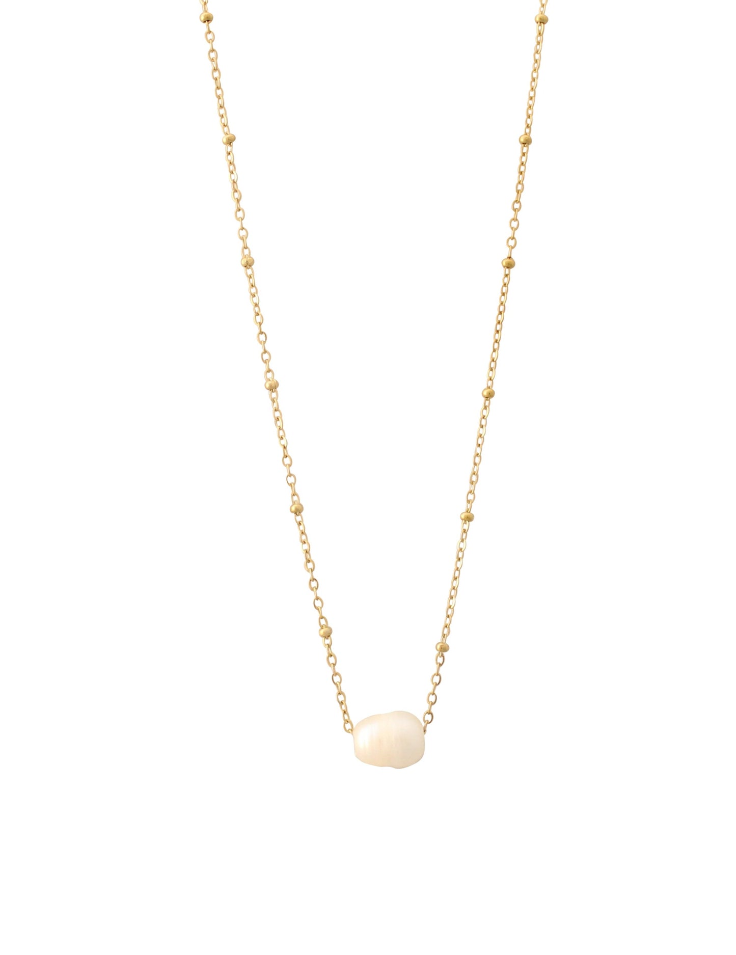 Glow Pearl Necklace in Gold