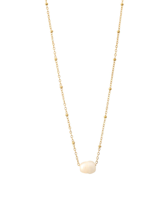 Glow Pearl Necklace in Gold