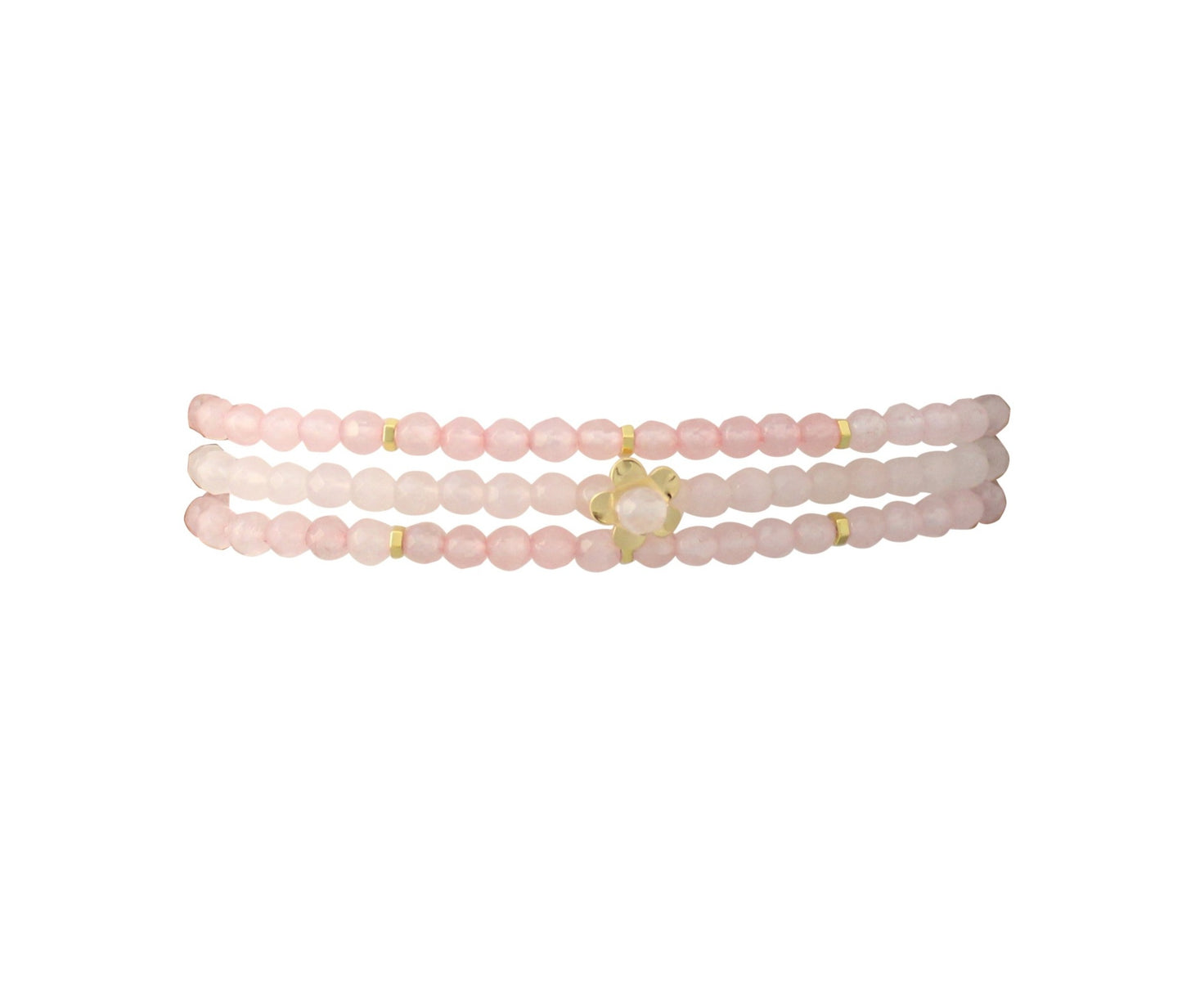 Love Rose Quartz Bracelet Stack