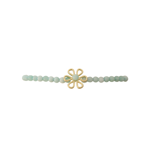 Tranquil Beaded Flower Bracelet