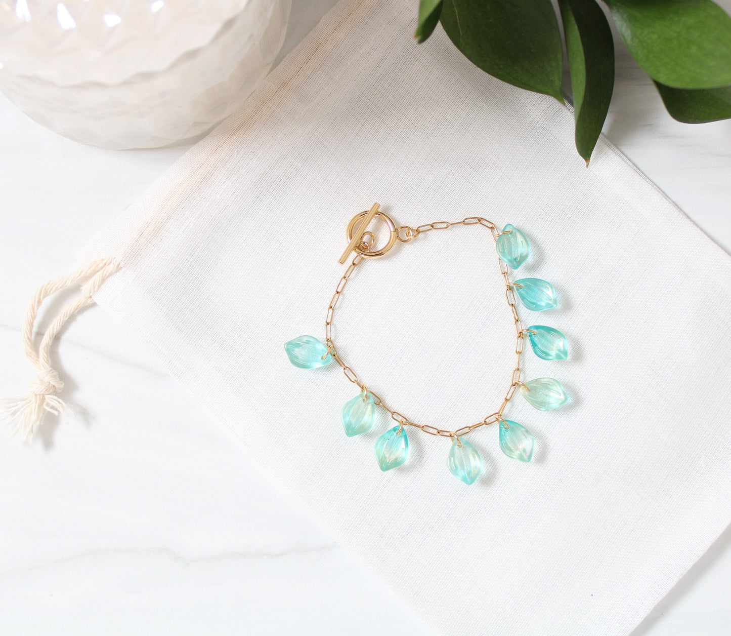 Bliss Petal Bracelet in Gold