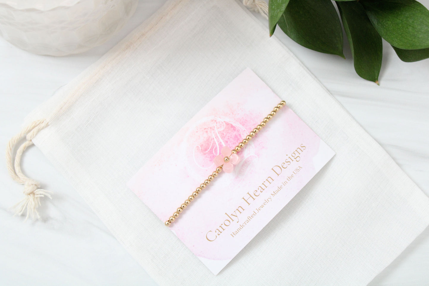 Renew Beaded Flower Bracelet