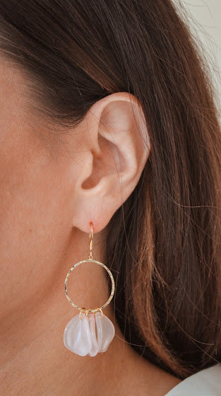 Blush Hoop Earrings