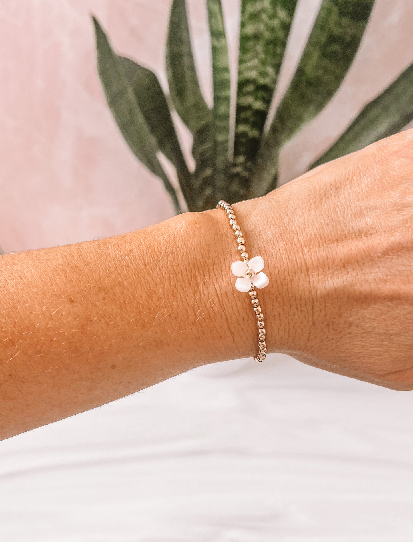 Blossom Beaded Flower Bracelet