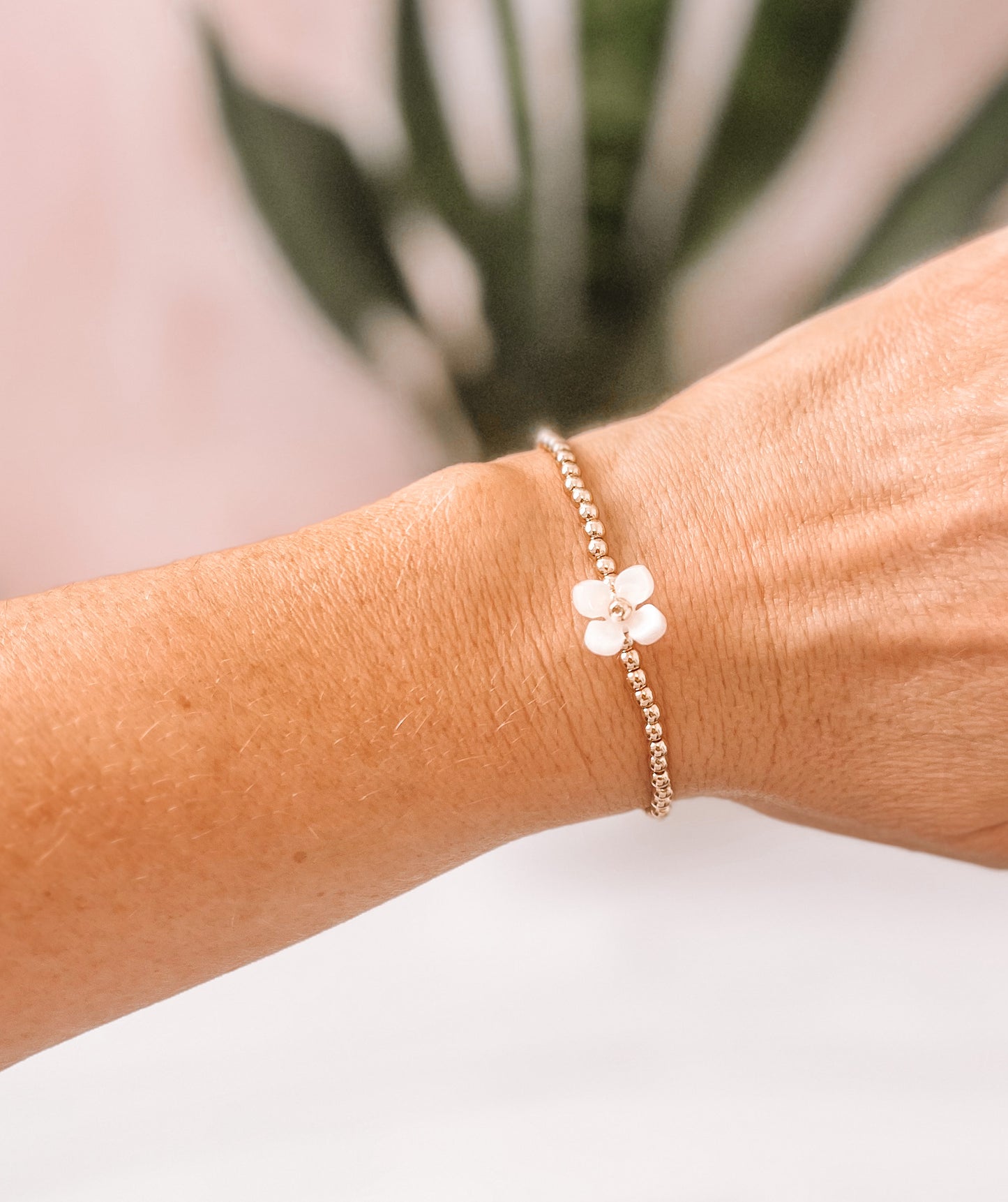 Blossom Beaded Flower Bracelet