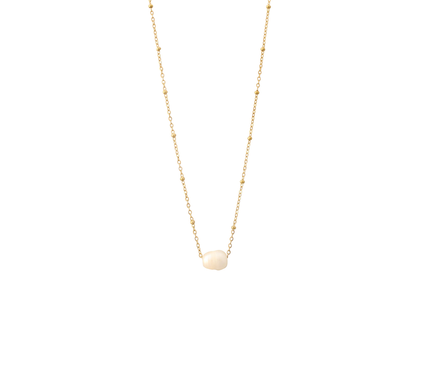 Glow Pearl Necklace in Gold