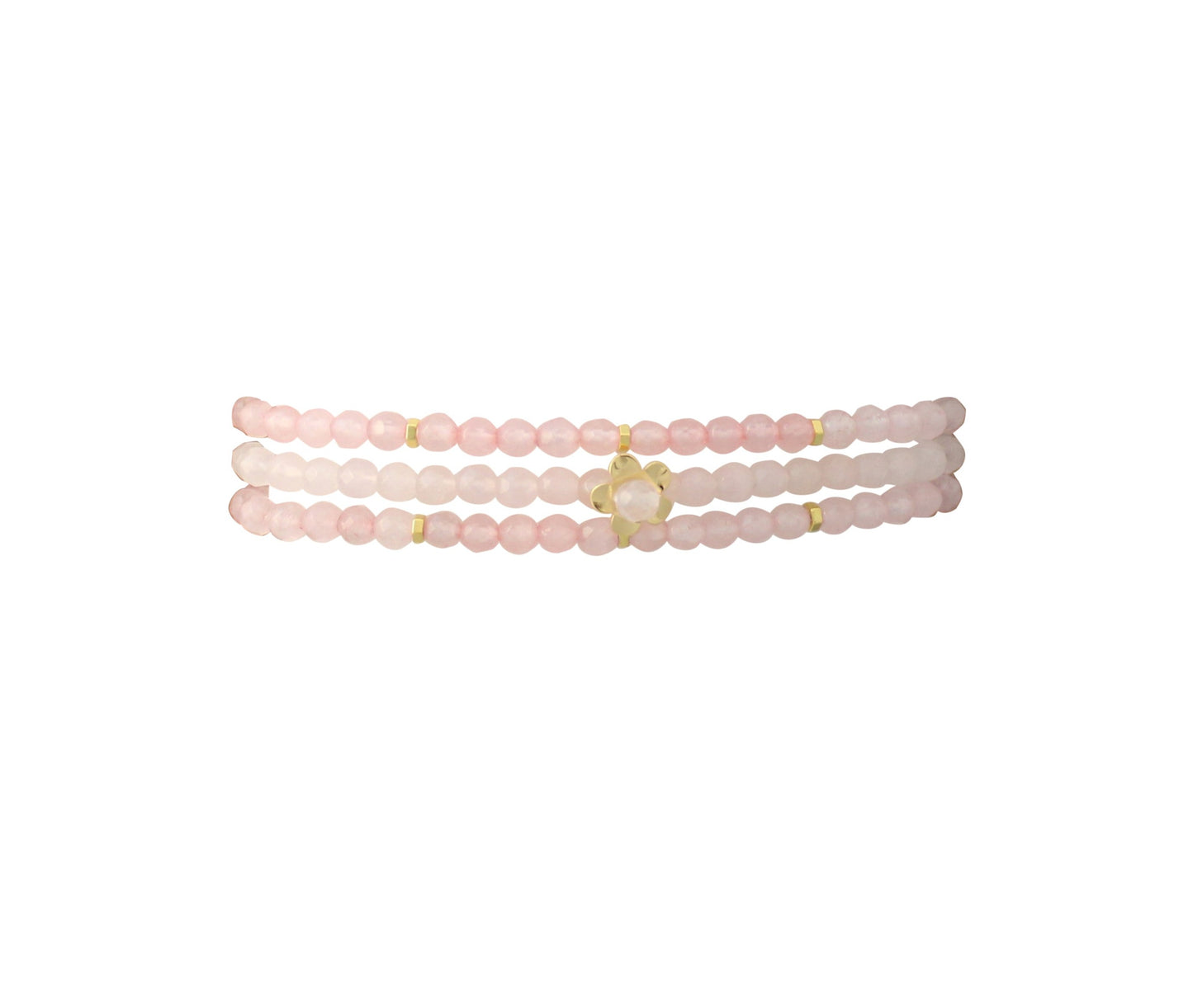 Love Rose Quartz Bracelet Stack